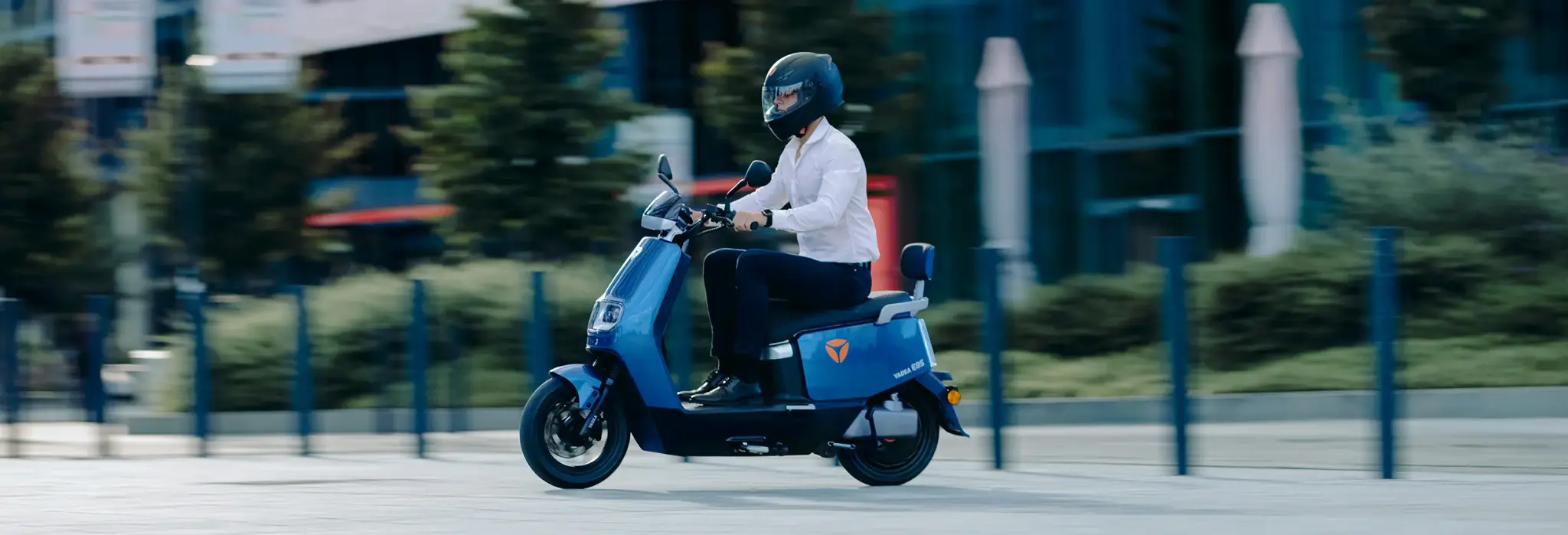 Yadea electric scooter close-up